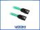 Kabel BitFenix SATA 3 - 30cm oplywowy - zielono cz