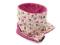 KOMIN DZIECIECY MINKY KWIATUSZKI FUCHSIA