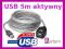 PC30 KABEL USB 5M PRZEDŁUŻACZ AKTYWNY do 35m