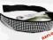 BERSHKA ŚLICZNA CZARNA OPASKA ZE SREBRNYMI DŻETAMI