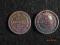 Moneta carska 5 kopiejek,srebro, 2 sztuki,wykopki.