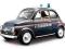 FIAT 500 CARABINIERI BBURAGO AUTO DIE CAST 1:24