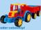 Zabawki WADER Gigant Traktor z przyczepą 66100