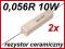 REZYSTOR 10W CERAMICZNY 0,056R L=48mm [2szt.] #U7E