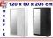 IKEA szafa 2 drzwiowa 120x60x205 cm MORVIK  lustro