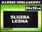 SŁUŻBA LEŚNA NASZYWKA DUŻA CZARNA ODBLASKOWA ŁÓDŹ