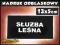 SŁUŻBA LEŚNA NASZYWKA ODBLASKOWA PLAKIETKA ODBLASK