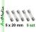 bezpiecznik WTA-F 5x20mm 250V  2,5A - 5 szt.