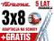 DRABINY drabina aluminiowa 3x8 FARAONE 6,88m