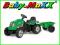 TRAKTOR SMOBY 33329 NA PEDAŁY Z PRZYCZEPĄ ZIELONY
