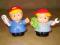 FISHER PRICE- LITTLE PEOPLE- PAN + CHŁOPIEC