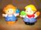 FISHER PRICE-LITTLE PEOPLE- DZIEWCZYNKA + CHŁOPIEC