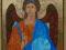 Archanioł Michał Ikona pisana tempera deska 32x42