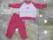 RÓŻOWY DRES ADIDAS DLA DZIEWCZYNKI  ROZM. 6-9 M-CY