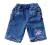 MORRIS MOUSE SPODNIE JEANS KWIATKI 0-3M/56cm