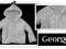 GEORGE ciepły sweterek z polarem warkocze 80 86cm