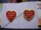 Zestaw 2 emaliowanych serduszek WOŚP piękne!!!