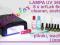 ZESTAW MANICURE HYBRYDOWY LAMPA WSZYSTKO 6xartLAK