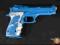 8856-17 ...... NIEBIESKI PISTOLET MILITARY ZABAWKA