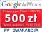 Kupon Google AdWords 500zł +gift FAKTURA GWARANCJA