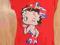 607E * Betty Boop t-shirt czerwony7-8 L 122-128 cm