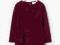 ZARA sweter bordo pleciony ciepły 164 cm 13-14 lat