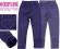 LEGGINSY jeans CYRKONIE niebieskie OCIEPLANE r 104