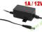 ZASILACZ WTYCZKOWY 12V 1A DO KAMER DIOD LED PASKI