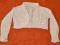 Sweterek bolerko Myoral kolor biały rozmiar 110