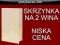 SKRZYNKA DREWNIANA NA WINO PODWÓJNA ZAMYKANA