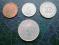 MALEZJA - Zestaw 4 monet każda inna (stare emisje)