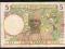 Francuska Afryka Zachodnia 5 Franc 1939 P-21 !!!!!