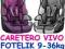 FOTELIK SAMOCHODOWY CARETERO VIVO 9-36kg SKLEP Wwa