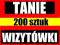 TANIE Wizytówki FULL COLOR 200 sztuk - Wysyłka 0zł