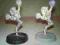 Blood Bowl Elf Cheerleader 2x metal Warhammer OOP