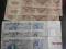 500 rubli 1912 x 3 szt. 100 rubli 1910 x3 szt.