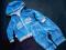 Dres 74 cm 9-12 m niebieski welurowy big boy