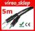 Kabel mini JACK 3,5mm M/M 5m IPhone IPad Android