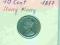 Hong-Kong 10 cents z 1877 r St 2/2- 100% oryginał
