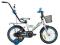 ROWER BMX 16 WHITE/BLUE MBIKE TYLKO U NAS GRATISY