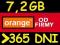 INTERNET ORANGE FREE KARTA 7,2GB LTE CZERW 2016 FV