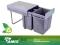 KOSZ SEGREGATOR NA ŚMIECI 400 MM - CLG40B/S SZARY