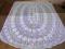 Piękny owalny szydełkowy obrus 140x200