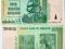 ZIMBABWE 1 BILION $ 2008 P-83 PREFIX AA UNC