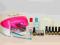 ZESTAW MANICURE LAMPA LCD lakiery hybrydowe ...