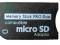 Czarny Adapter Memory Stick Pro Duo na 1 x MicroSD