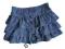 PUMPKIN PATCH JEANSOWA SPÓDNICA KASKADA FALBAN 134