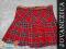 TAMMY _ CZERWONA SPÓDNICZKA W KRATKĘ   134 8-9 lat