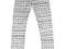 NOWE BIAŁE LEGGINSY WE WZORKI - H&amp;M - 164