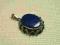 Lapis lazuli duży wisior srebro 925